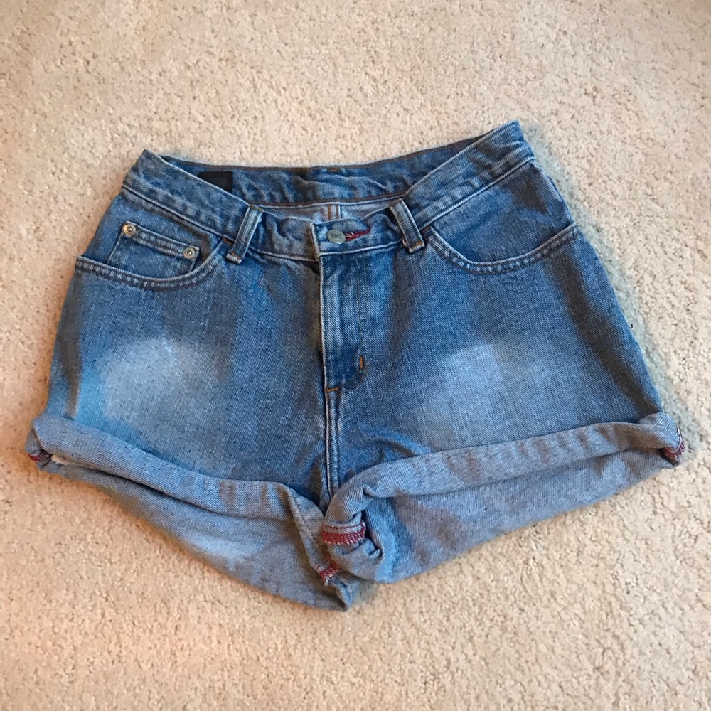 Vintage high waisted denim shorts